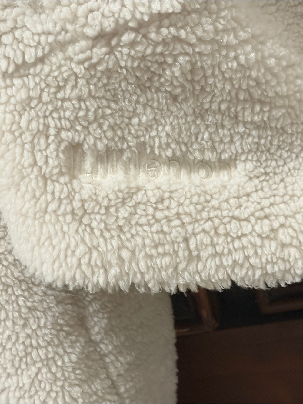 Lululemon Scuba Cream Sherpa Zip-Up Hoodie. Size M/L - Picture 6 of 7